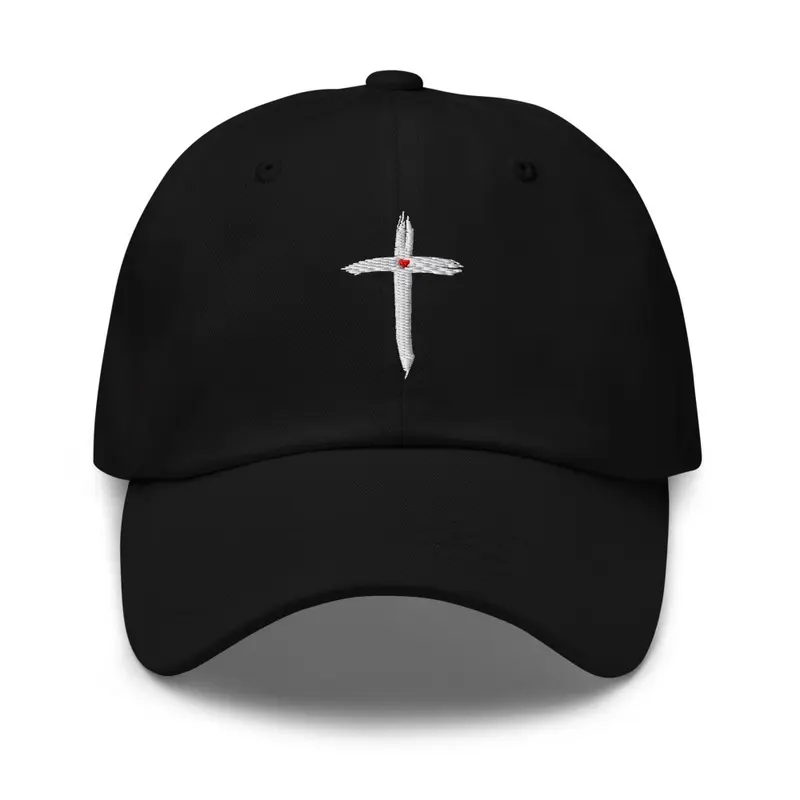 Cross heart dad hat