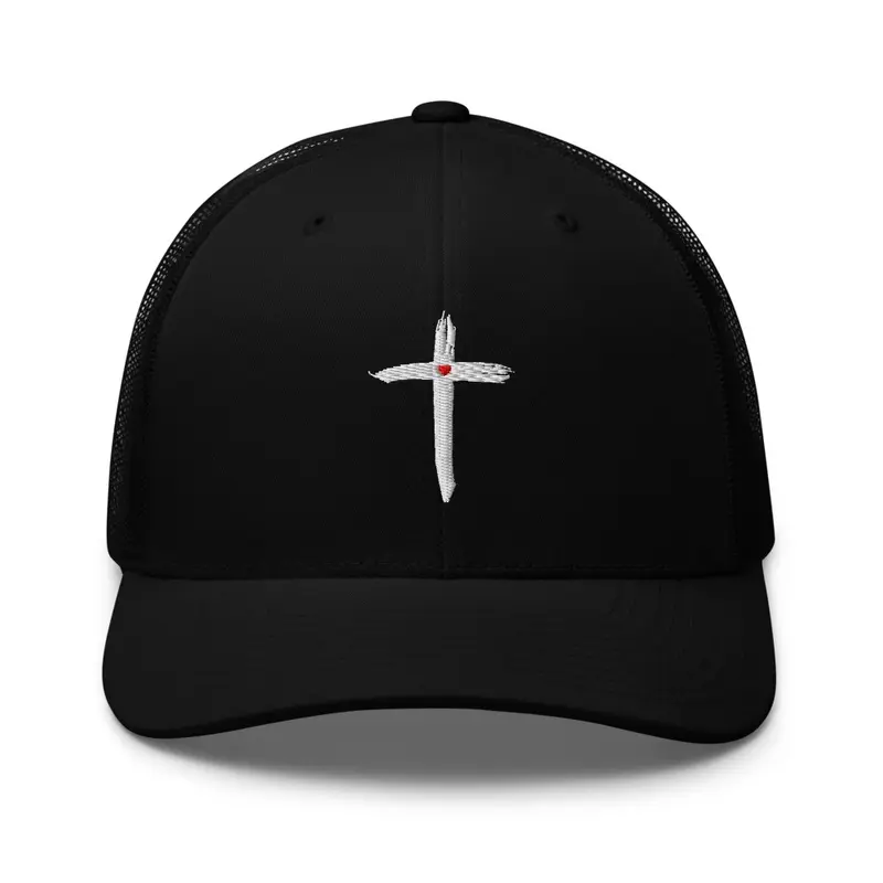 Cross heart Trucker hat